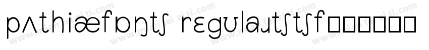 PUTHIAfont Regularttf字体转换